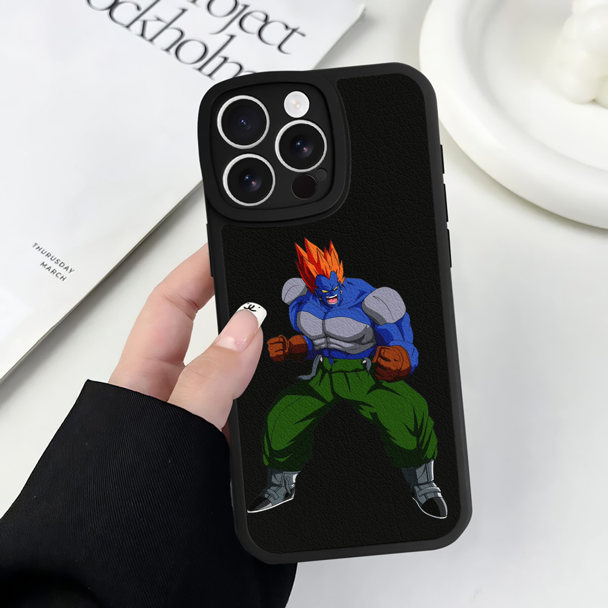 （画像用） ドラゴンボール DRAGON BALL 【iPhone 16シリーズ対応】シリコンスマホケース（レザー調） 材質：シリコン